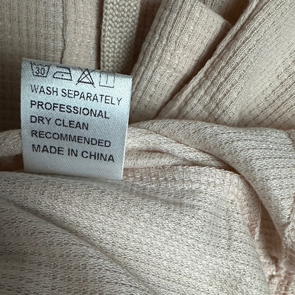 Morhuduck V Neck Hoodie Long Sleeve Sweatshirt Drawstring Apricot Women XL NWT - Picture 10 of 11